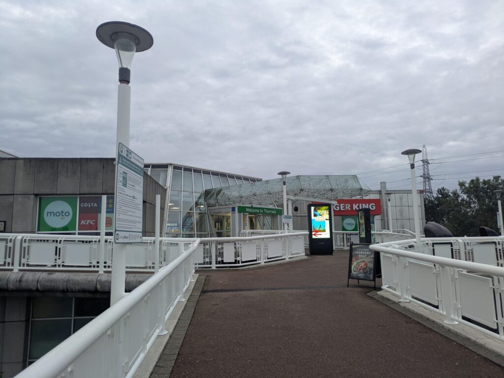 Entrance to Thurrock Services